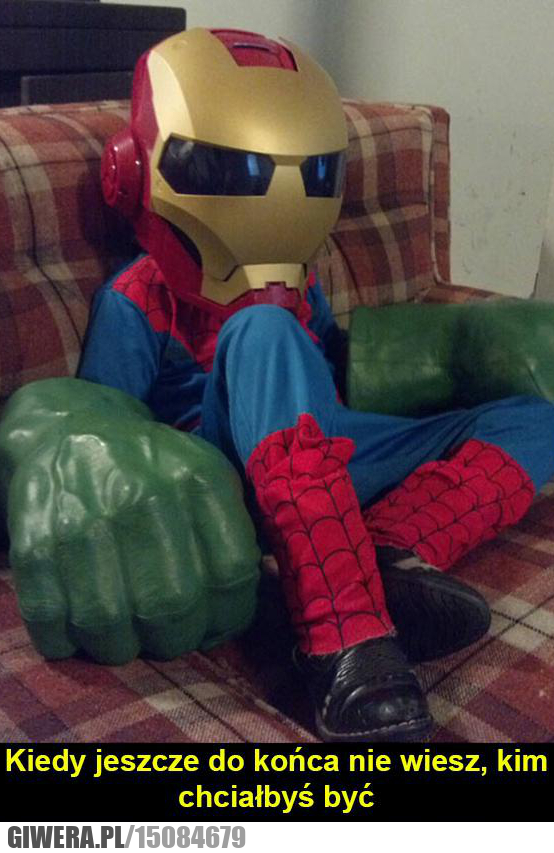 Przebranie,Hulk, iron Man, Spiderman