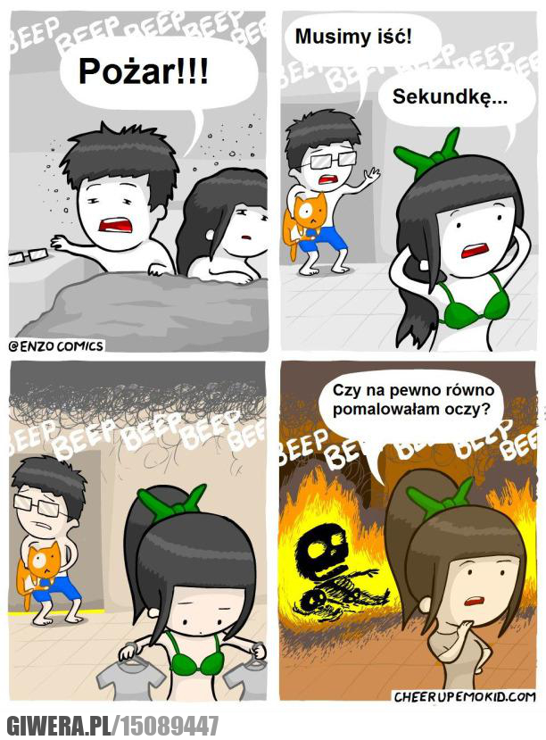 Pożar,logika kobiet