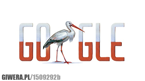 Google,Polska,Flaga,Bocian