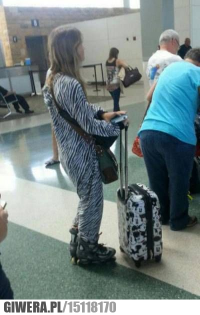 Moda damska,zebra,rolki