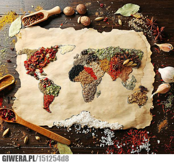 Mapa przypraw,przyprawy