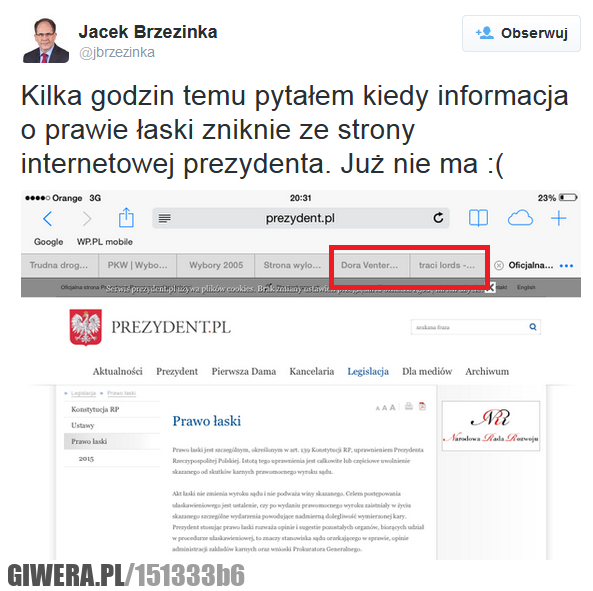 Jacek Brzezinka,Screen