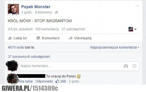 Popek,Zaorany,Imigranci