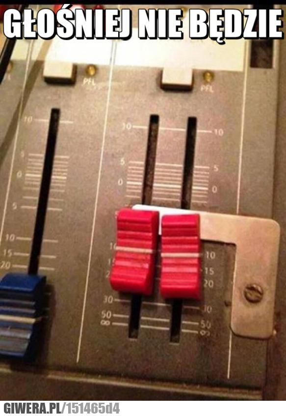 Głośniej nie będzie