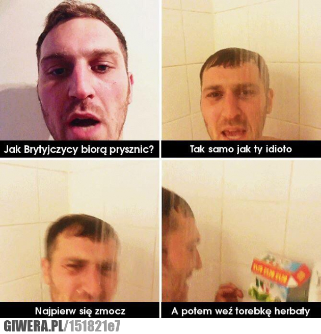 Prysznic,Brytyjczycy,Herbata