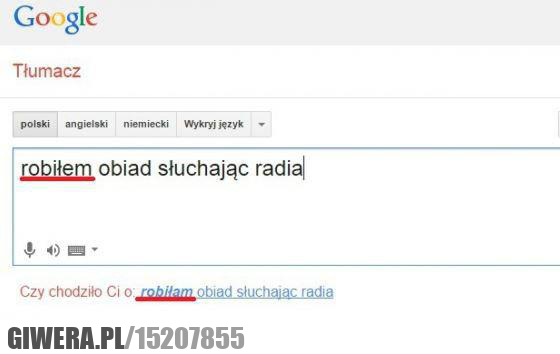Google,obiad,radio,podpowiedź
