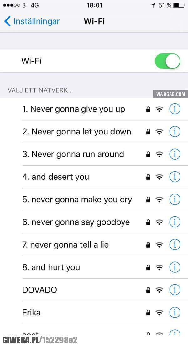 Wifi,rick astley