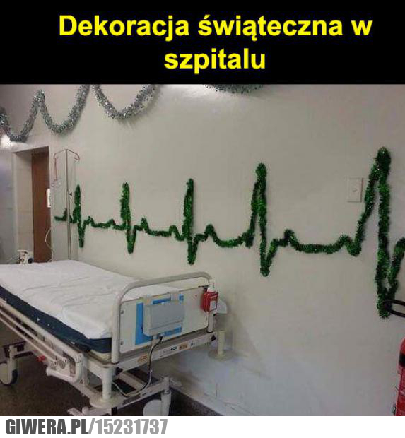 Dekoracja świąteczna,szpital