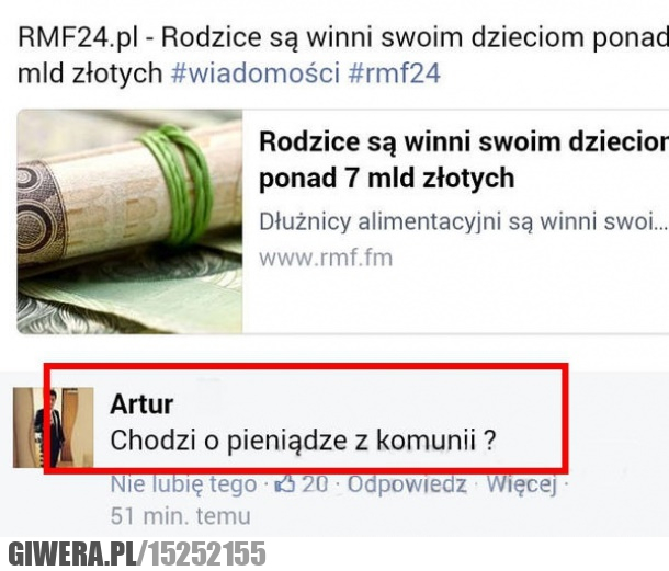 Dług,komunia