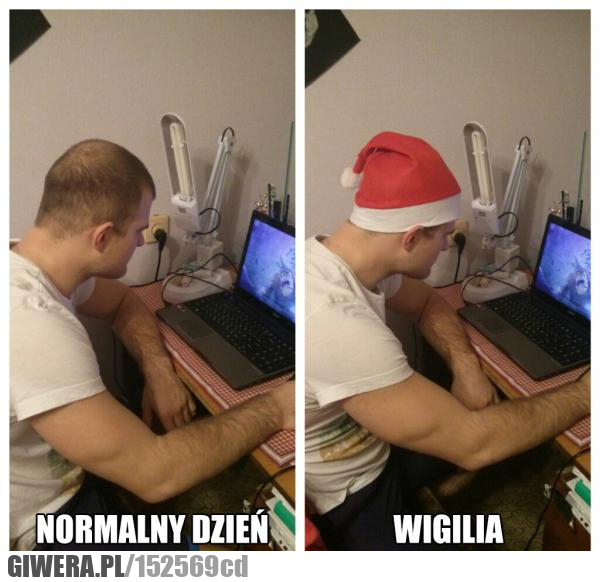Normalny dzień,Wigilia