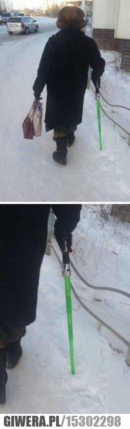 Babcia,Laska,Miecz świetlny,Star Wars