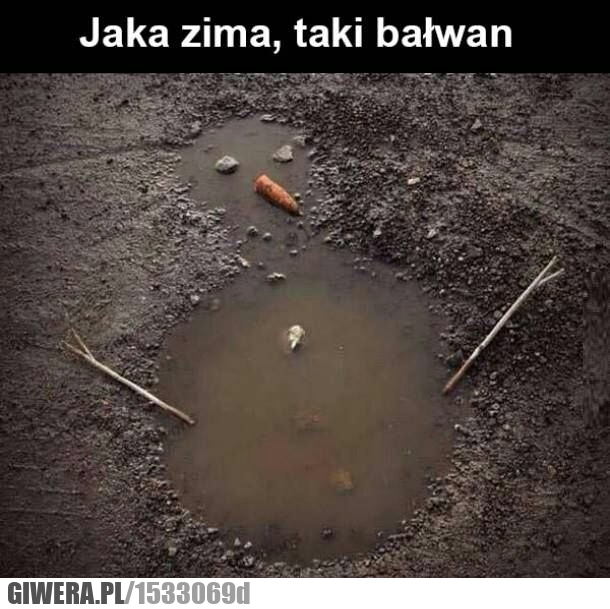 Zima,bałwan
