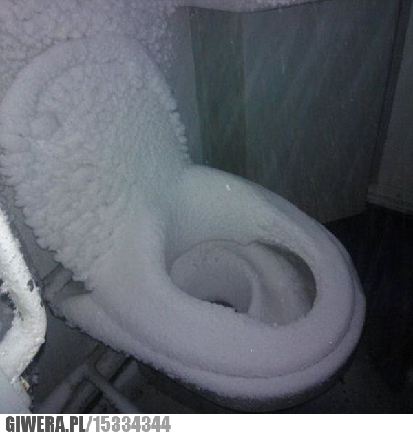 Toaleta,Syberia,lód,szrom
