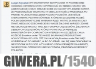 Inteligancja ludzi głosujących na PiS. Na dodatek ma czelnosć używać znaku Polski Walczącej