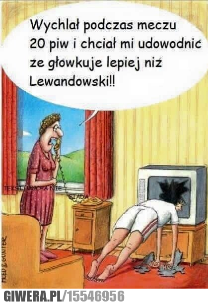 Lewandowski,główka,telewizor