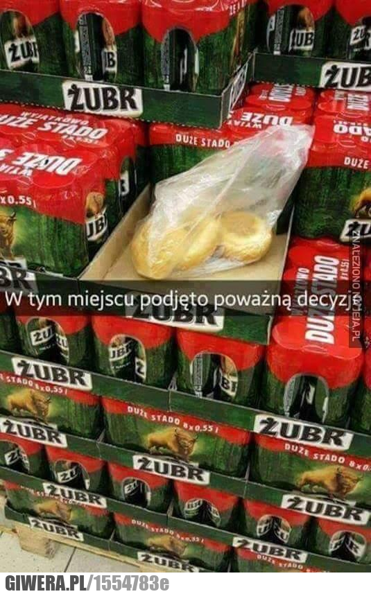 bułki,piwo,żubr