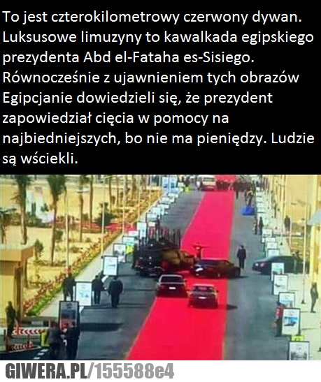 Egipt,Czerwony dywan