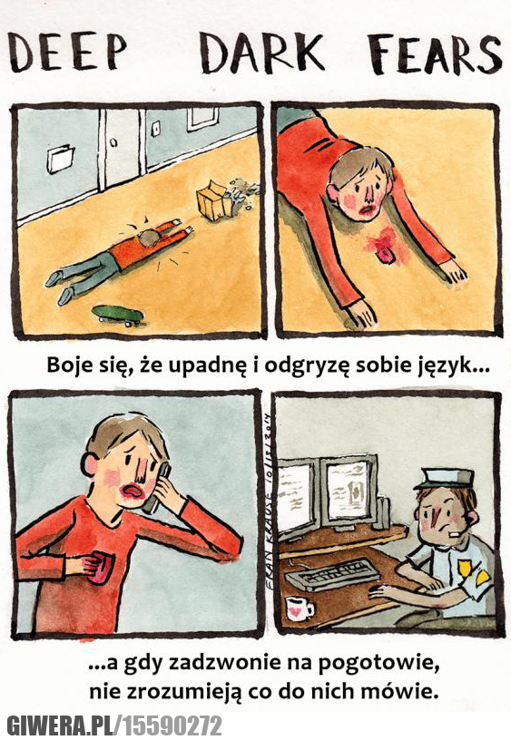 Głębokie mroczne lęki,język