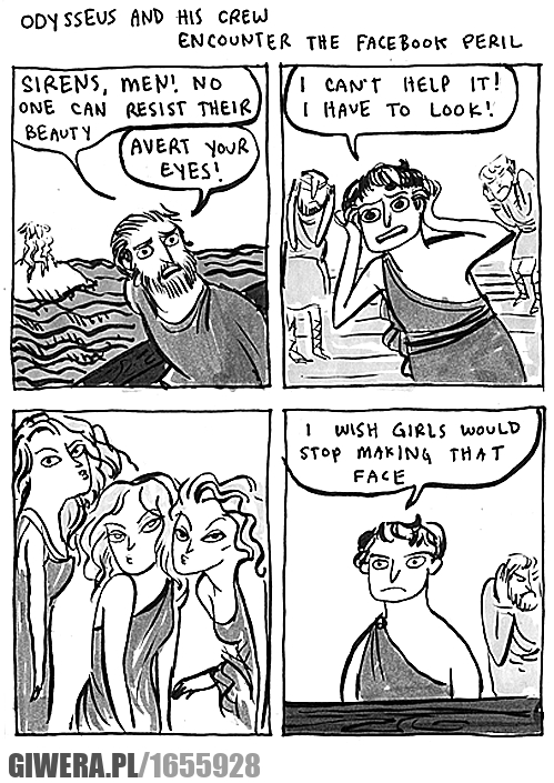 odyseusz, facebook