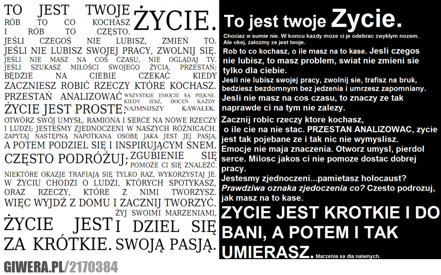 życie, realizm, marzenia, tekst