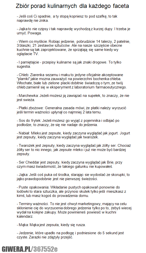 facet, gotowanie, porady, kulinarne,kuchnia