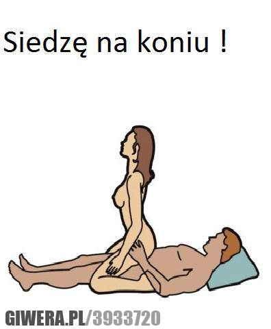 siedzę, na, koniu