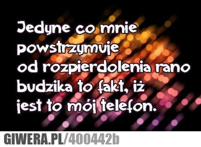 true, story, jedyne, co, mnie, powstrzymuje, od, rozpierdolenia, rano, budzika, to, fakt, iż, jest, 