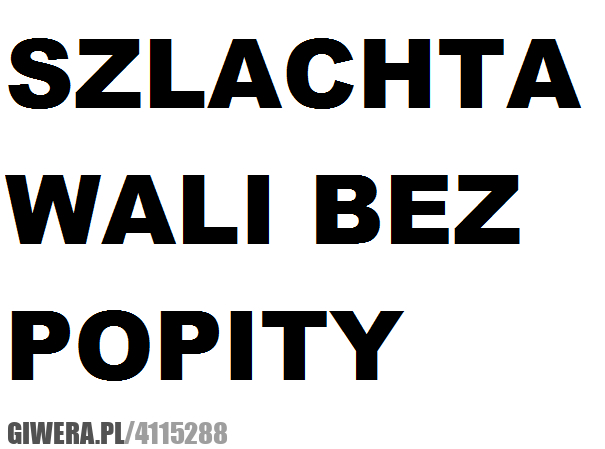 szlachta, bez, popity