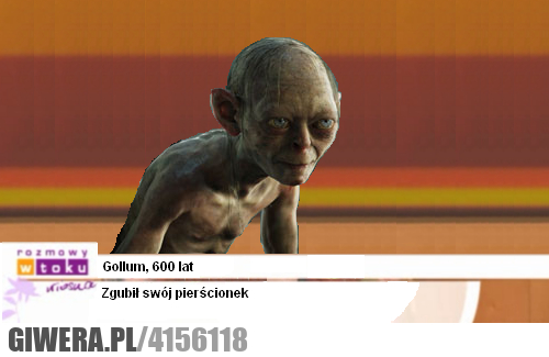 gollum, trudne, sprawy, rozmowy, w, toku, pierścionek
