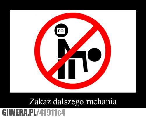 zakaz, dalszego, ruchania