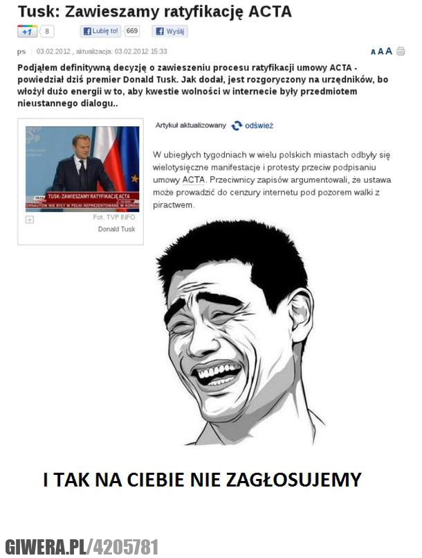 co, wy, na, to, acta, tusk