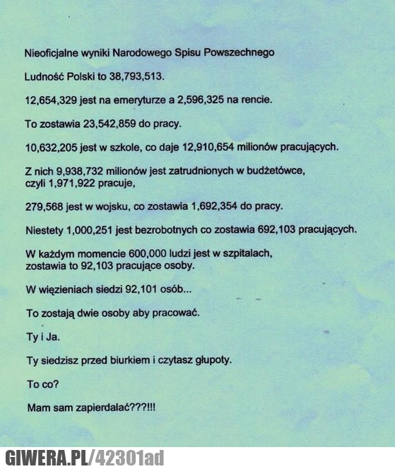 spis, powszechny, wyniki