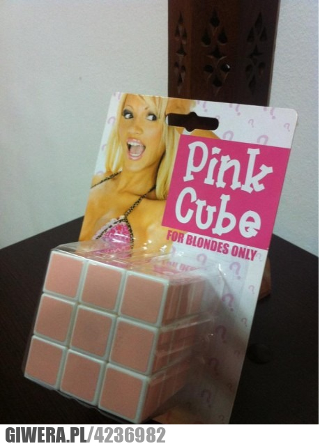 kostka, rubika, dla, blondynek