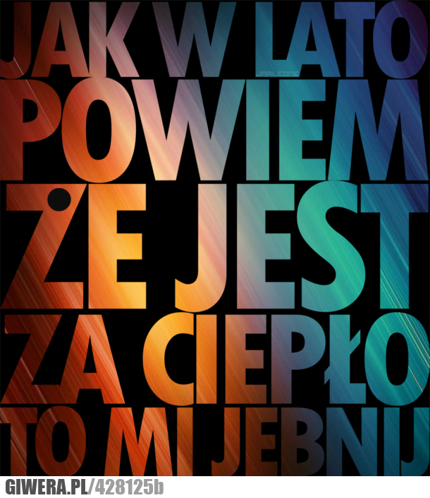 obiecaj, jedno, jebnij