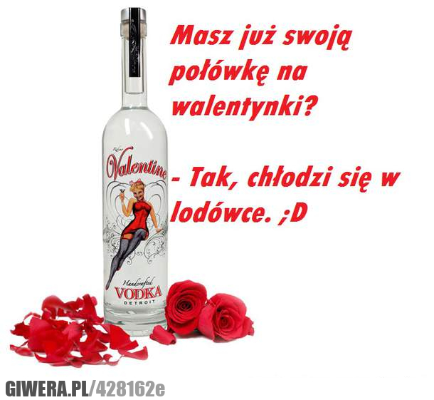 będzie, fajnie, wódka, lodówka, walentynki
