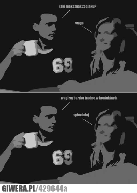krótko, zwięźle, waga, znak, zodiaku, spierdalaj