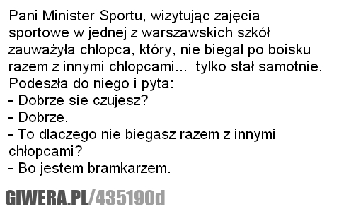 mucha, kawaly, dowcipy, dowcip, bramkarz