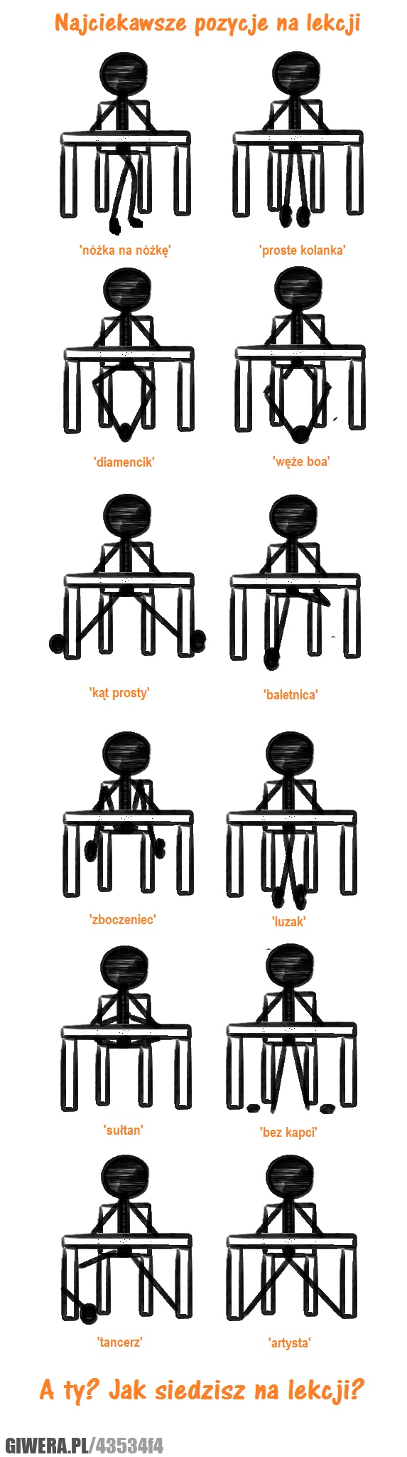 najciekawsze, pozycje, na, lekcji, siedzisz