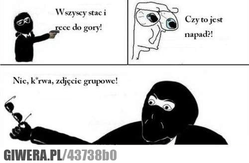 napad, zdjęcie, grupowe