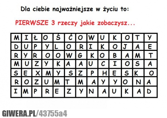 najważniejsze, w, życiu, 3, rzeczy, zobaczysz