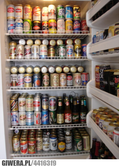 lodówka, marzeń, piwo