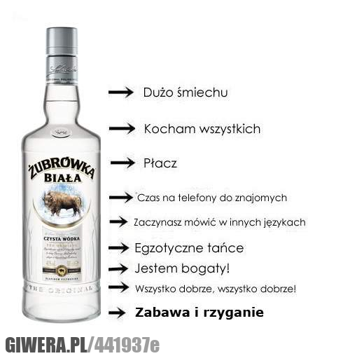 etapy, picia, wódki