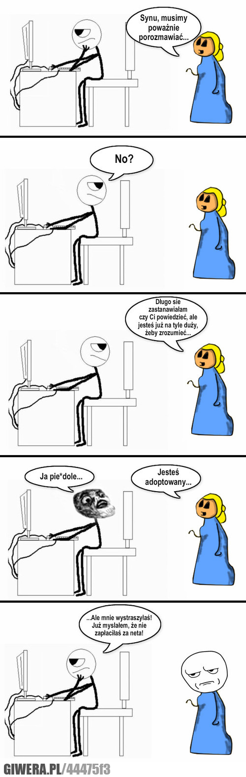 synu, poważnie, porozmawiać, musimy