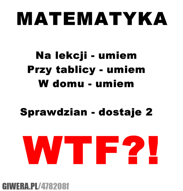 wtf, matematyka