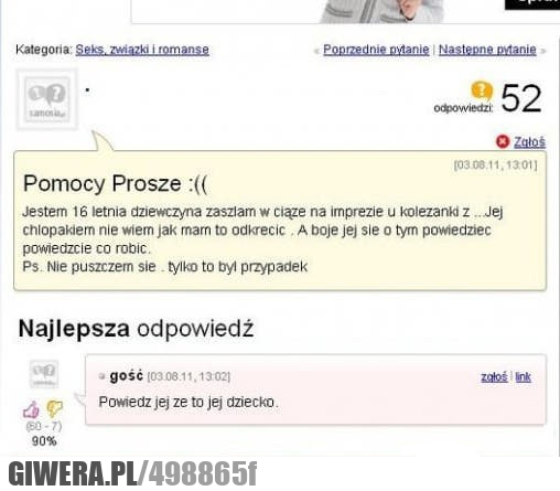 dobra, rada, ciąża, 16, lat, forum