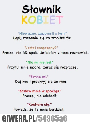słownik, kobiet