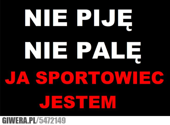 jestem, sportowcem