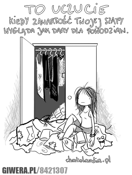 szafa, ubrania