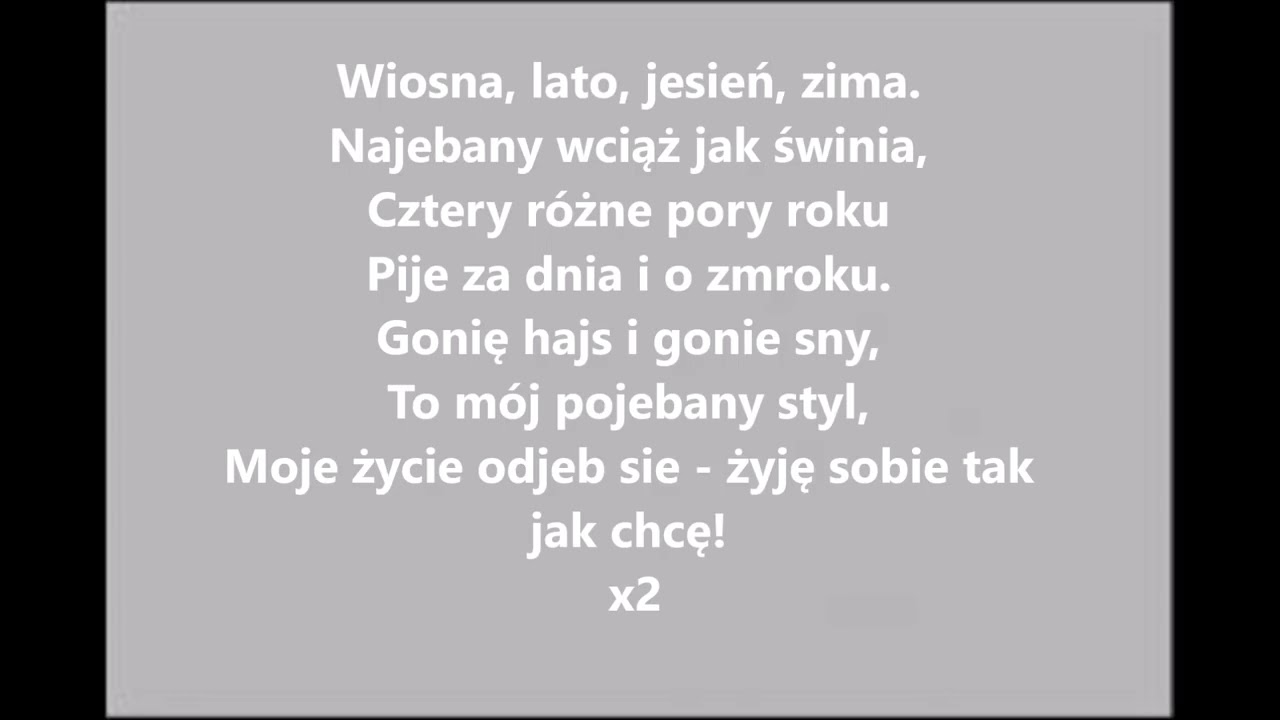 Qbik 4 Pory Roku Tekst
