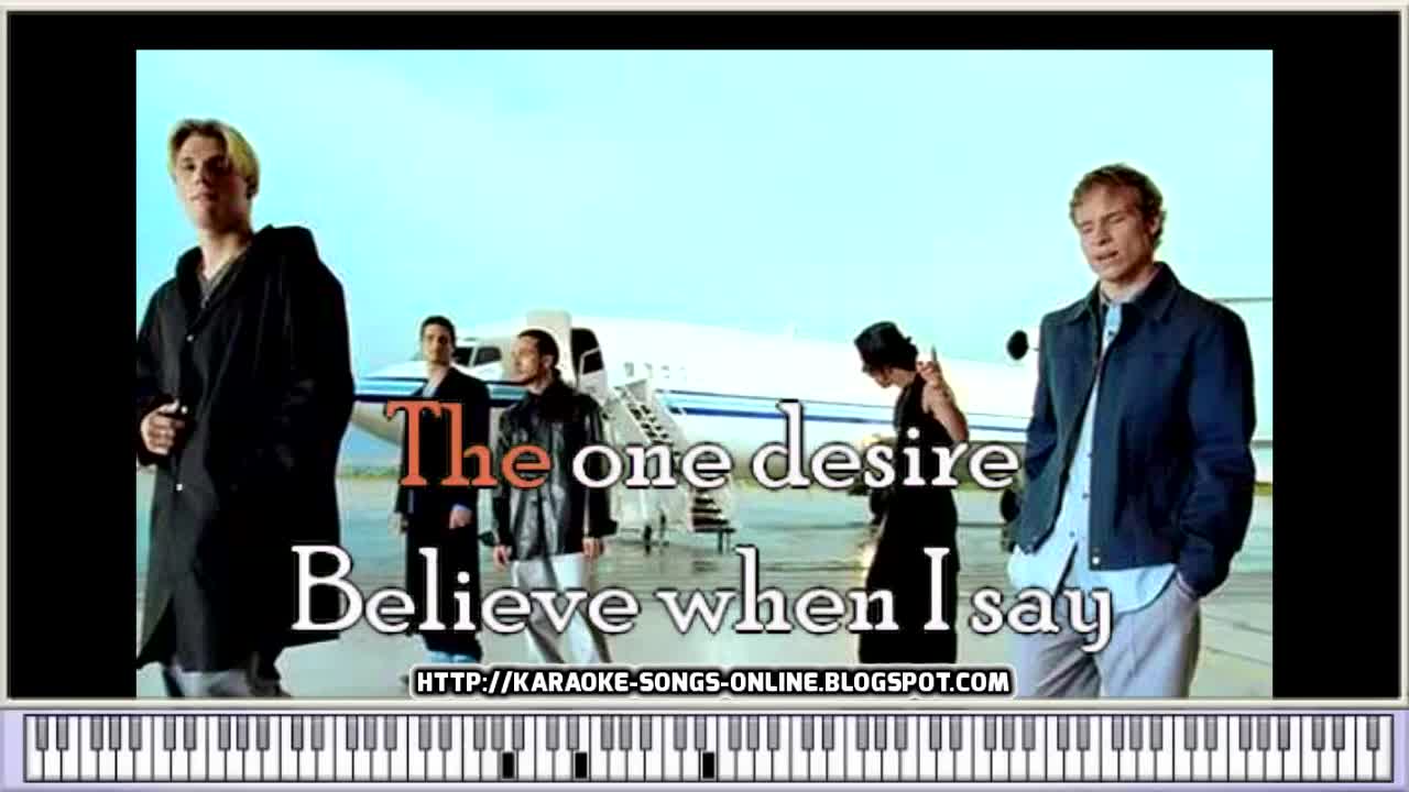I Want It That Way Lyrics Backstreet Boy Karaoke Backstreet Boys - I Want It That Way (Free Karaoke Version with lyrics